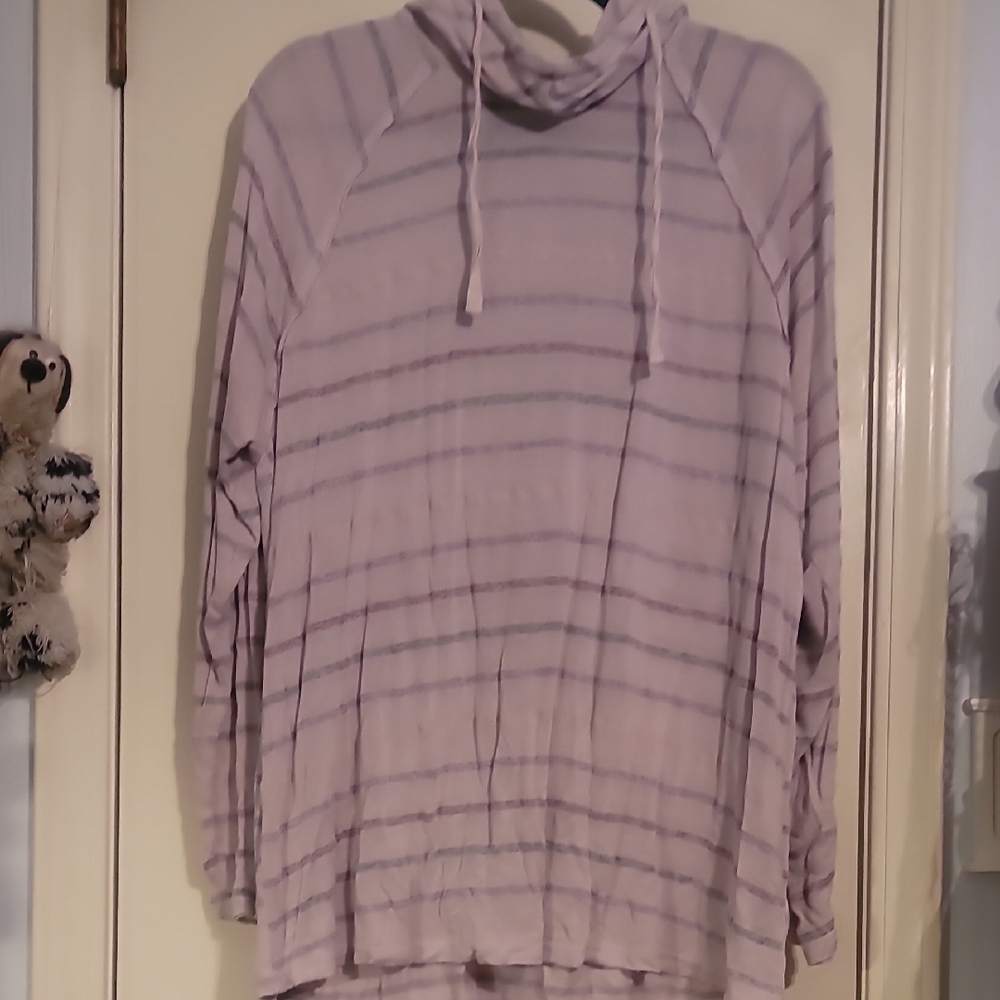 Torrid Lavender Striped Hoodie
